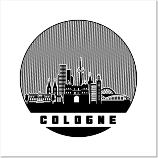 Cologne Germany Skyline Posters and Art